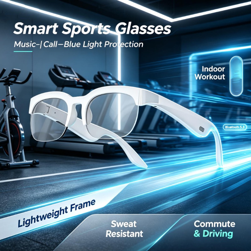 Smart Glasses Lens - Smart Glasses Bone Conduction Wireless Headset