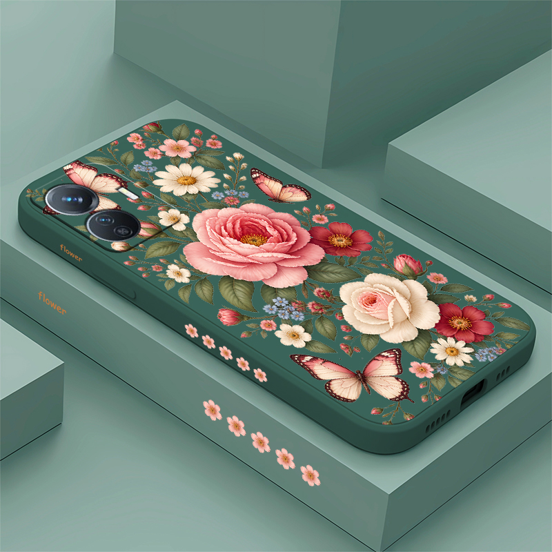 Flowers Butterflies Case For V - Vivo Y28 评论和价格