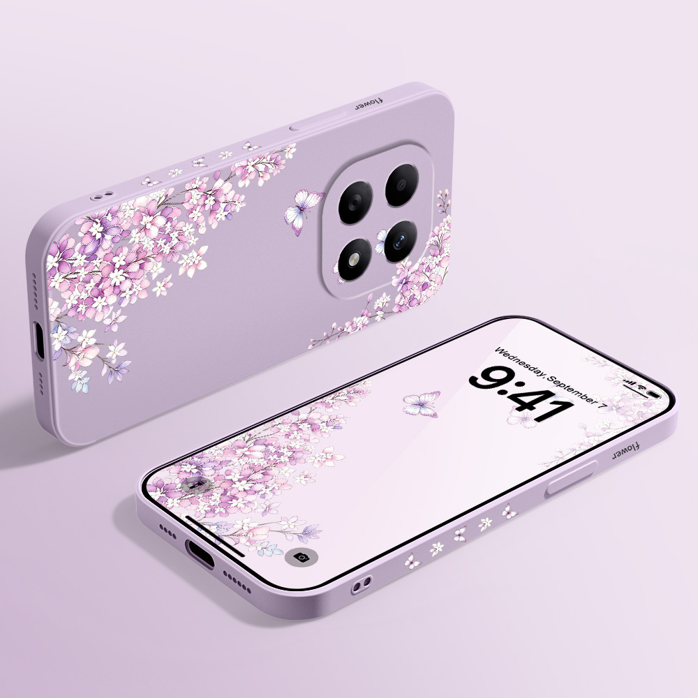 Violet Floral Phone Case For X - Xiaomi Redmi Note 14 评论和价格