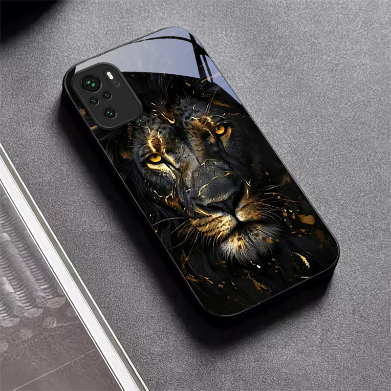 Lion With Golden Black Glass P - Xiaomi Redmi Note 14 评论和价格