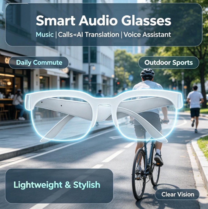 Smart Glasses Bone Conduction  - Smart Glasses Lens 评论和价格