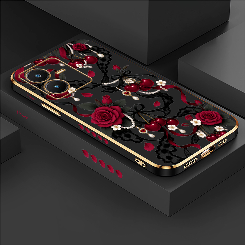 Rose Print Case For Vivo Y28 S - Vivo Y28 评论和价格