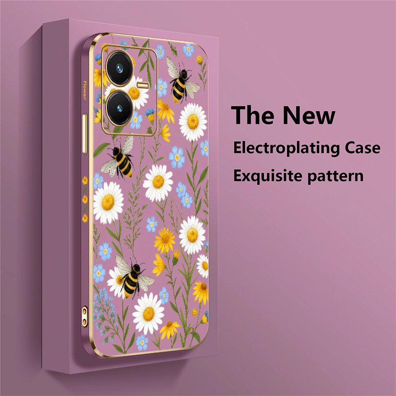 Bee Pattern Case For Vivo Y28  - Vivo Y28 评论和价格