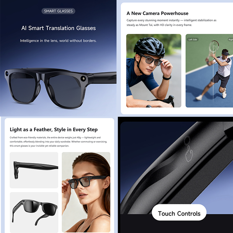 4K UHD Smart Translation Glass - Smart Glasses Lens 评论和价格