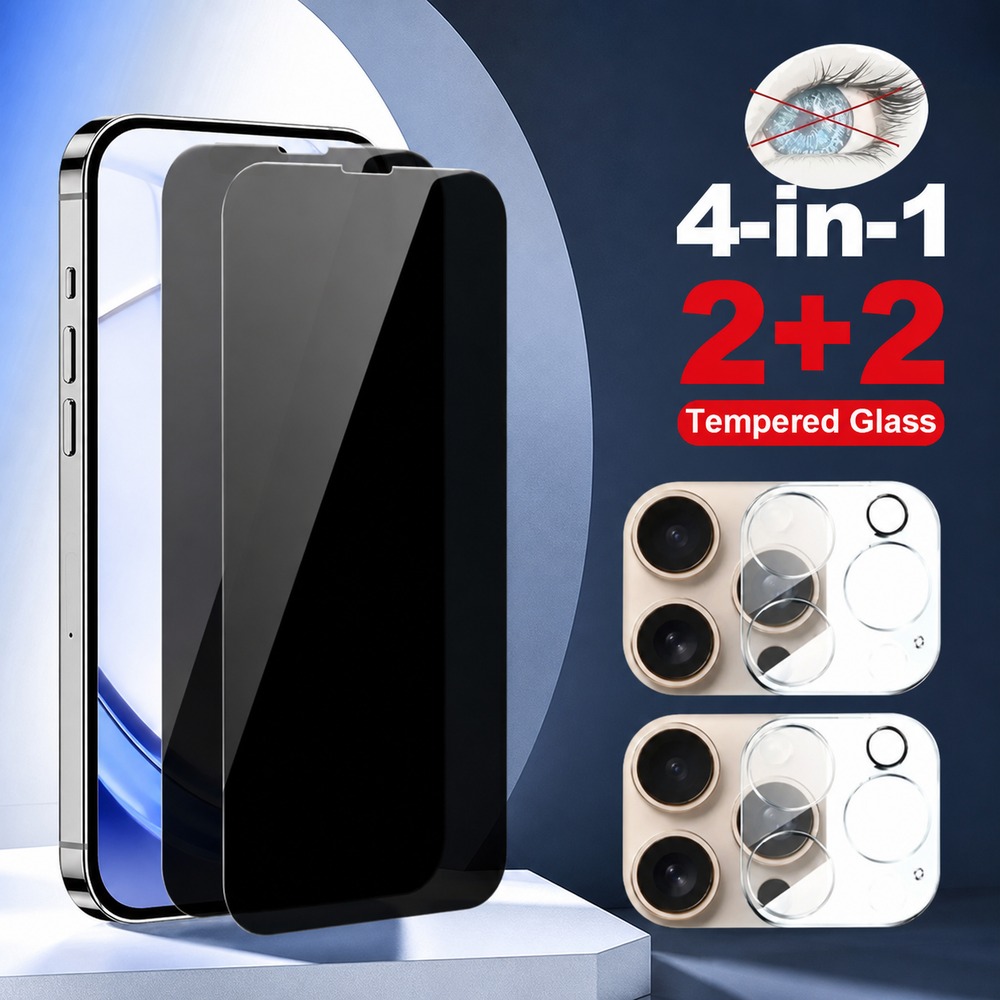 2+2PCS Privacy Tempered Glass  - Realme Gt 6 评论和价格